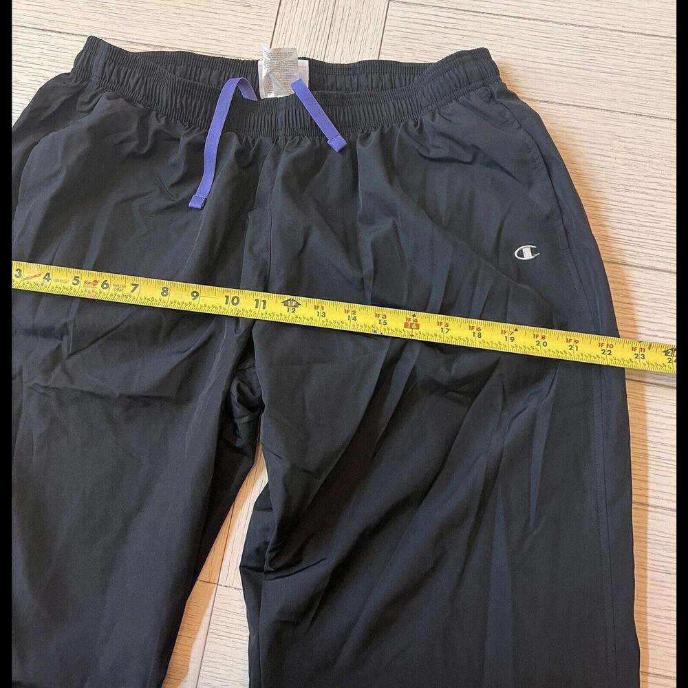 Men’s Champion Zip Gathered Ankle Active Track Pants, Lined, Poly, Size L - Picture 4 of 11